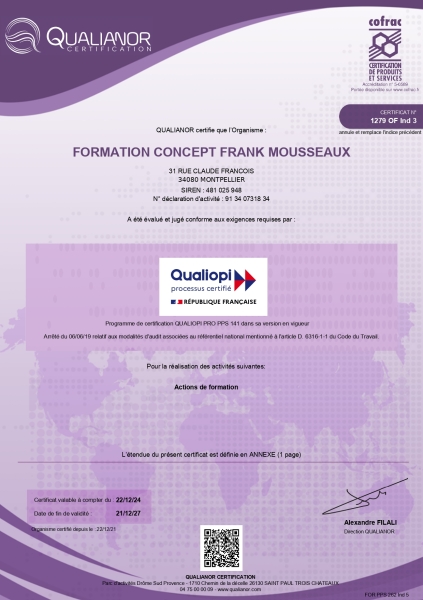 Certificat Qualiopi